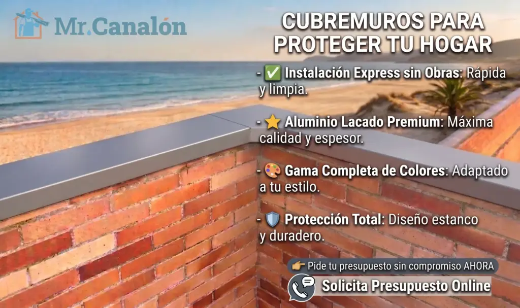 ¿Qué es una albardilla o cubremuros de aluminio y por qué la necesitas en tu terraza?